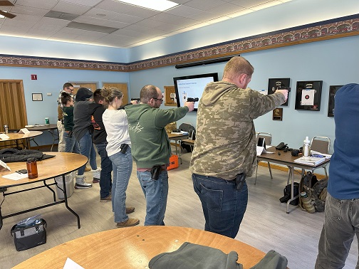 Classroom draw practice with replicas