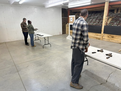 Live fire practice at the range